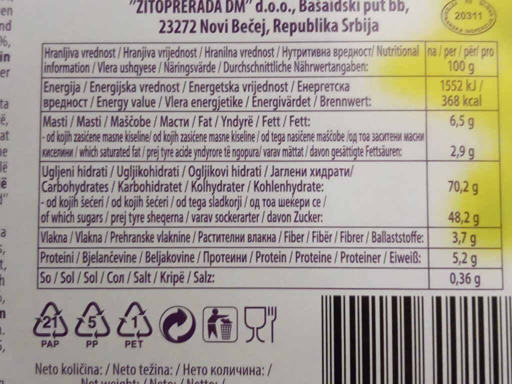 Strudel Teegebäck mit Pflaumen / strudle sa sljivama/ 252g ...